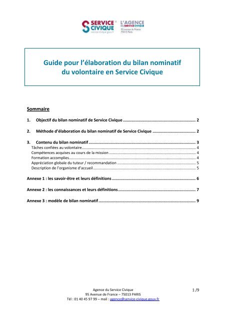engagements nominatifs