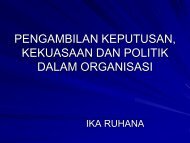 pengambilan keputusan, kekuasaan dan politik dalam organisasi