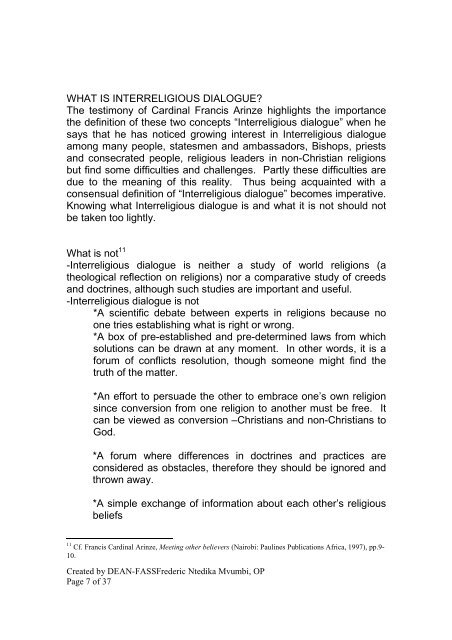 PRINCIPLES FOR INTERRELIGIOUS DIALOGUE.pdf - CUEA