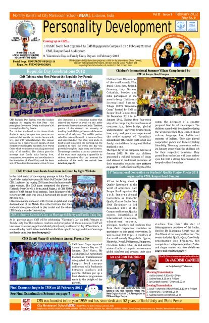 PAGE 1-4 Bulletin.CDR - City Montessori School