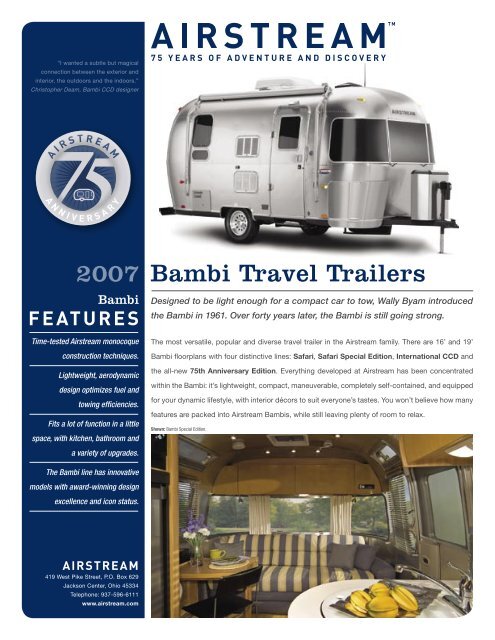 2007 Bambi Brochure - Rvguidebook.com