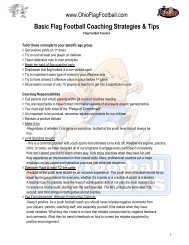 Coaches Drills & Tips Packet - Flag Football Fanatics