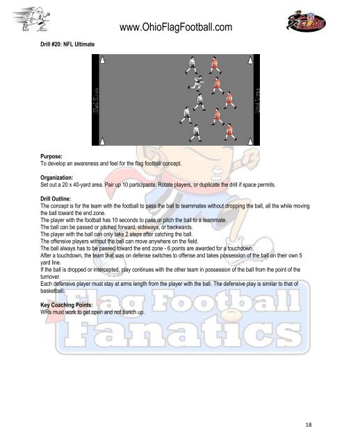 Coaches Drills & Tips Packet - Flag Football Fanatics