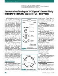 Demonstration of the ExpandTM PCR System's Greater ... - Ozyme