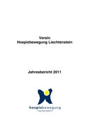 Verein Hospizbewegung Liechtenstein Jahresbericht 2011