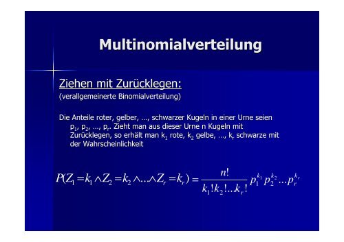 Kombinatorik + Simulationen