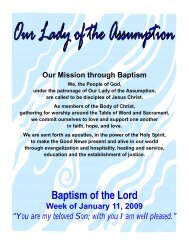 11 Baptism of the Lord - Our Lady of the Assumption