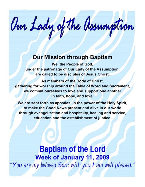 11 Baptism of the Lord - Our Lady of the Assumption