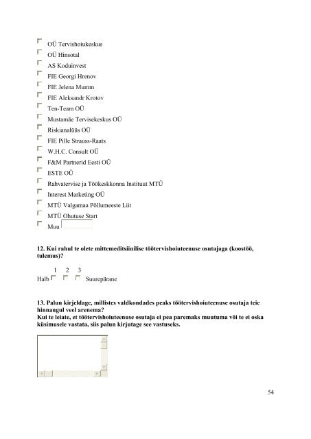 Rahulolu tÃ¶Ã¶tervishoiuteenusega 2012. aastal - Terviseamet