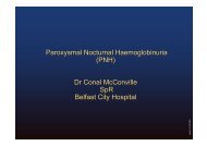 Paroxysmal Nocturnal Haemoglobinuria (PNH) Dr Conal McConville ...