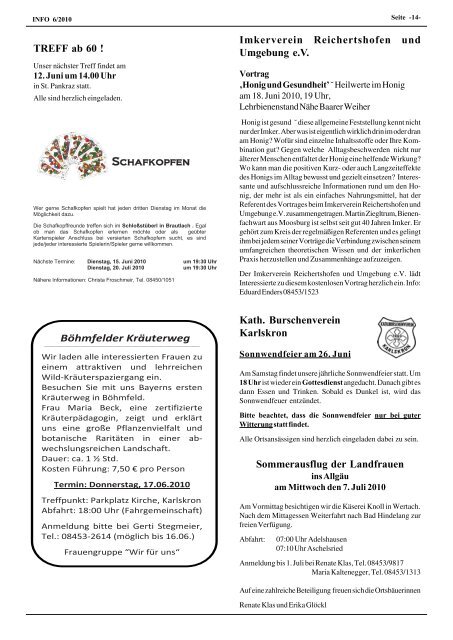 Info 06/2010 - beim Bürgernetz Neuburg-Schrobenhausen