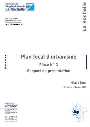 Plan local d'urbanisme - CitoyennetÃ© - La Rochelle