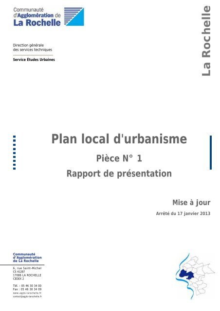 Plan local d'urbanisme - CitoyennetÃ© - La Rochelle