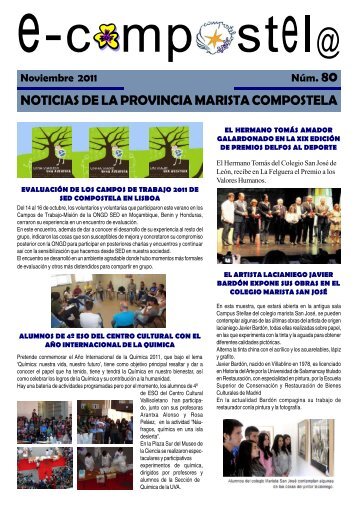 noticias de la provincia marista compostela - Hermanos Maristas