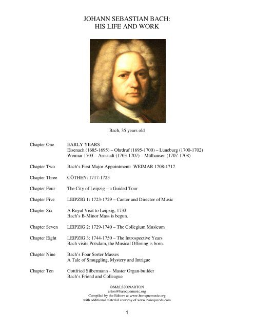 Bach (Johann Sebastian)  Online Library of Liberty
