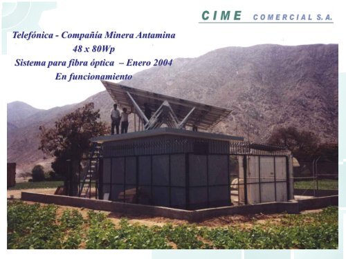 cime comercial sa - Asociación Peruana de Energía Solar y del ...