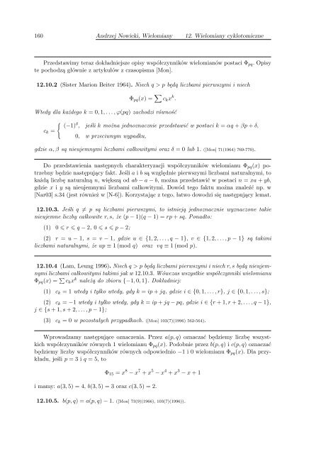 Podróże po Imperium Liczb - Wydział Matematyki i Informatyki ...