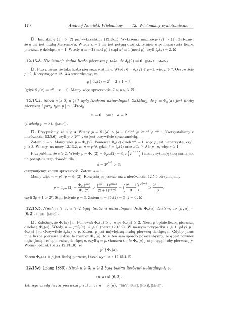 Podróże po Imperium Liczb - Wydział Matematyki i Informatyki ...