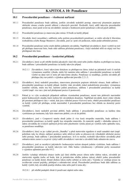 Pravidla IPSC pro krÃ¡tkou zbraÅ 2012 - Asociace praktickÃ© stÅelby ÄR