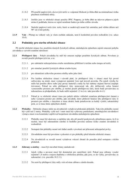 Pravidla IPSC pro krÃ¡tkou zbraÅ 2012 - Asociace praktickÃ© stÅelby ÄR