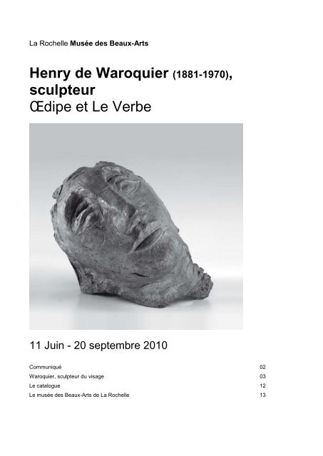 Waroquier, sculpteur du visage - Presse