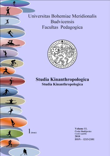 Studia Kinanthropologica - PedagogickÃ¡ fakulta - JihoÄeskÃ¡ univerzita