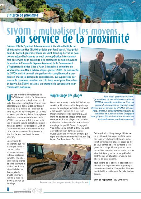 Dossier SIVOM - Villefranche-sur-Mer