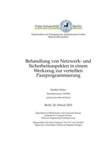 Kapitel 3 Arbeit Teil 1 - Freie Universität Berlin