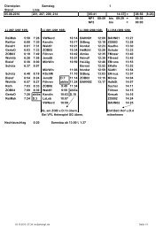 Dienstplan Samstag Stand Linie 05.08.2010 201, 207, 209, 214 05 ...