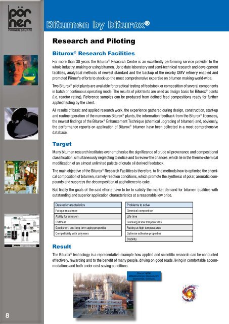 Biturox® Multigrade Bitumen - Pörner Group