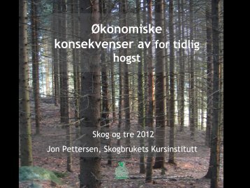 Jon Pettersen - Skogbrukets kursinstitutt