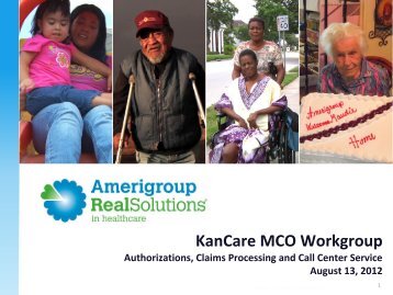 Amerigroup Real Solutions in HealthCare - KanCare