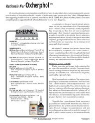 Oxherphol Monograph - Wysong