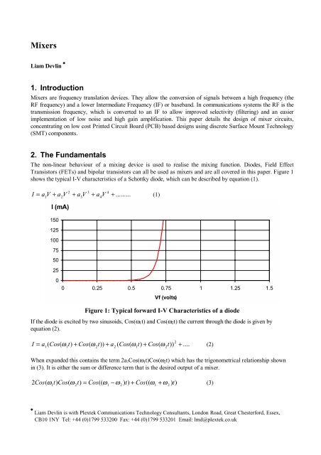 Mixers Tutorial (PDF) - Department of Electrical Engineering - Sharif ...