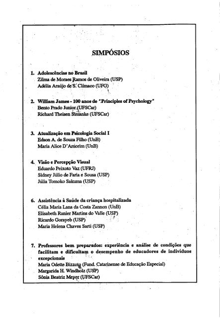 1990 - Sociedade Brasileira de Psicologia