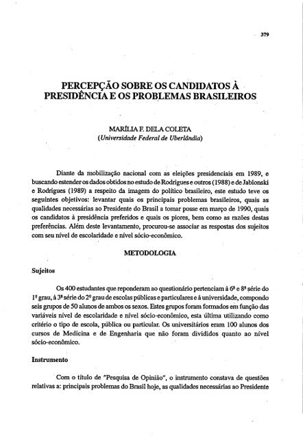 1990 - Sociedade Brasileira de Psicologia