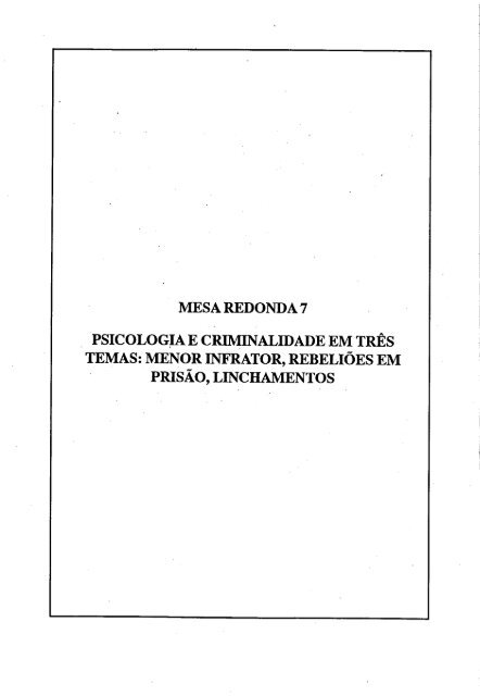 1990 - Sociedade Brasileira de Psicologia