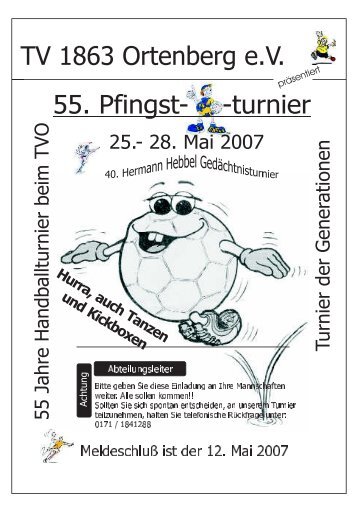TV 1863 Ortenberg e.V. 55. Pfingst- -turnier