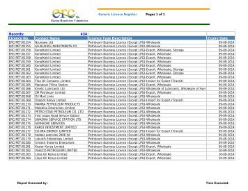 PETROLEUM LICENCE REGISTER