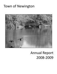 2008-2009 Annual Report FINAL - Town of Newington