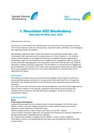 Newsletter Sept10 - KOJ Kompetenzzentrum Jugend Werdenberg