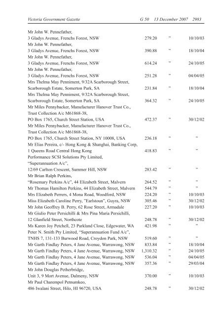 Victoria Government Gazette - Blue Star Group Limited