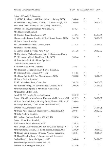 Victoria Government Gazette - Blue Star Group Limited