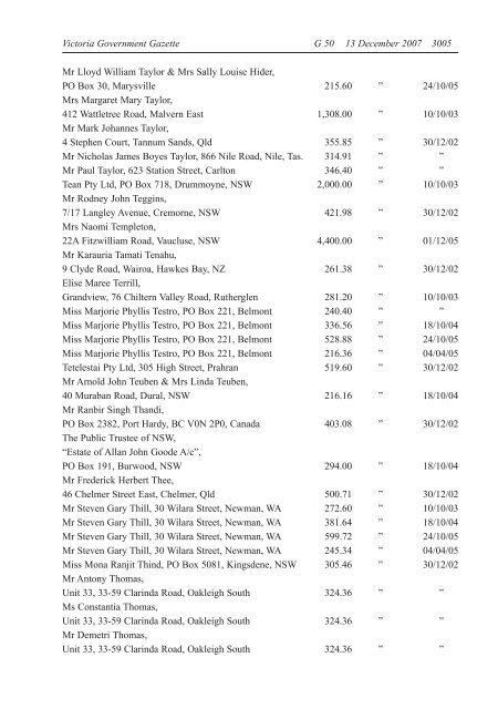 Victoria Government Gazette - Blue Star Group Limited