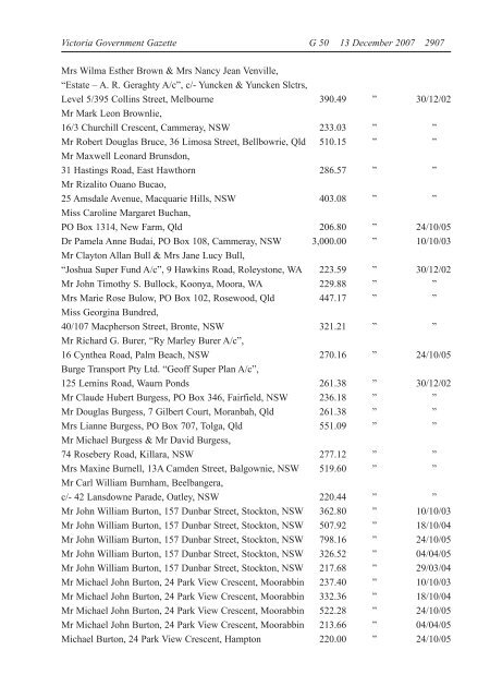 Victoria Government Gazette - Blue Star Group Limited