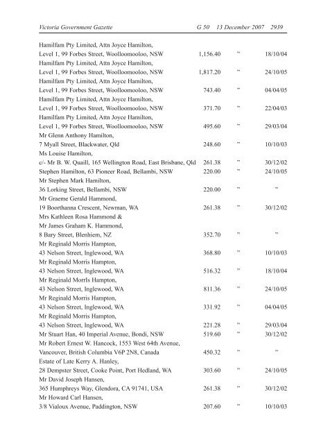 Victoria Government Gazette - Blue Star Group Limited