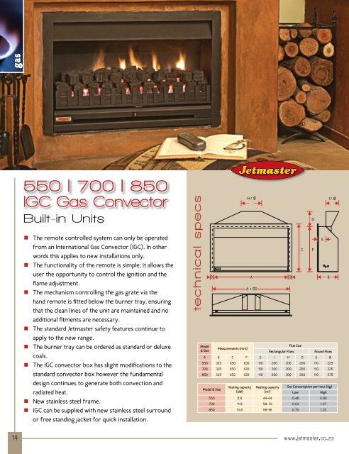 Fireplaces Brochure - Jetmaster