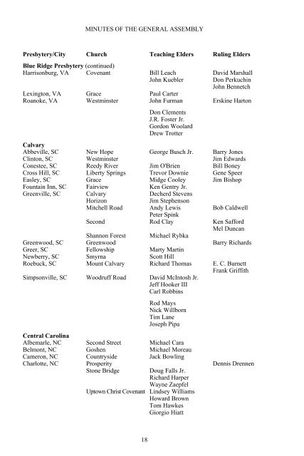 Minutes of the Thirty-Second General Assembly of the Presbyterian ...