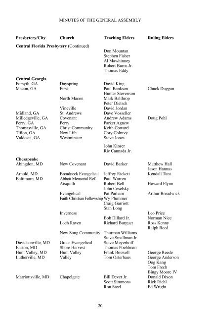 Minutes of the Thirty-Second General Assembly of the Presbyterian ...