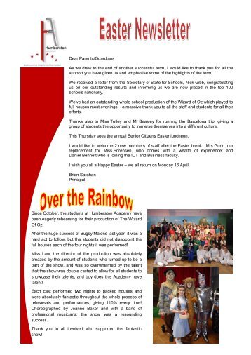 Easter Newsletter.pdf - Humberston Academy